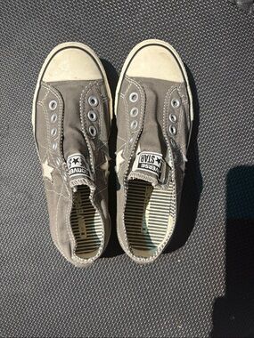 Converse Slip-On Star Canvas Sneakers - Gray